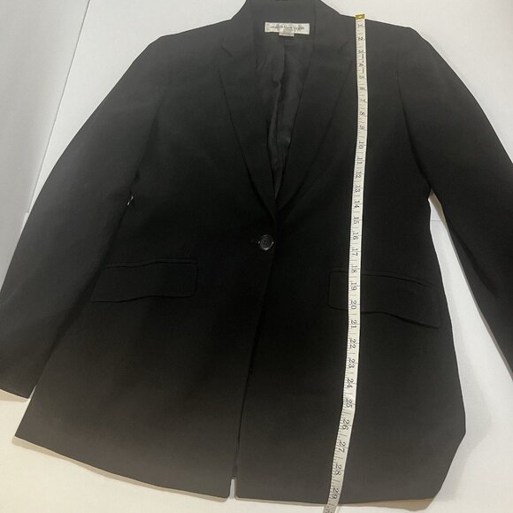 Jones New York Black Blazer Women’s Size 8 One Button Career Jacket USA - Picture 10 of 15
